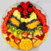 Tropical Summer Fruits Plate Paint By Number