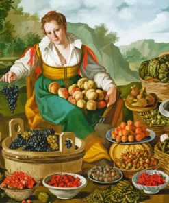 Vintage Fruit Seller Paint By Numbers