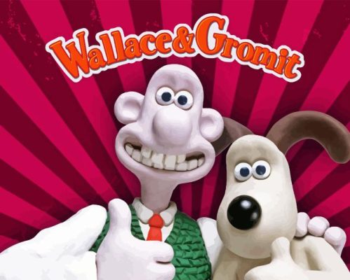 Wallace And Gromit Poster Paint By Number