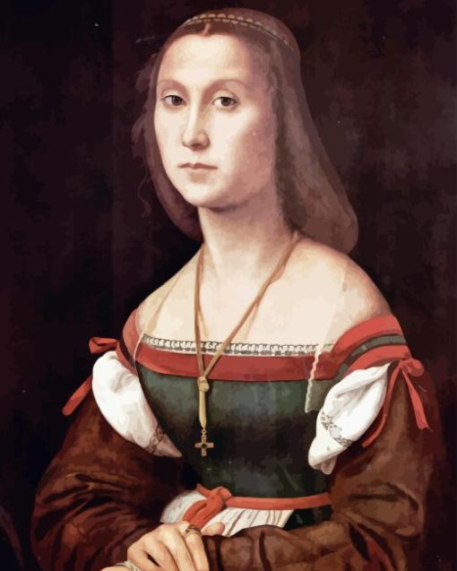 Young Woman Raffaello Sanzio Paint By Number