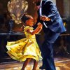 Black Father And Child Dancing Paint By Number