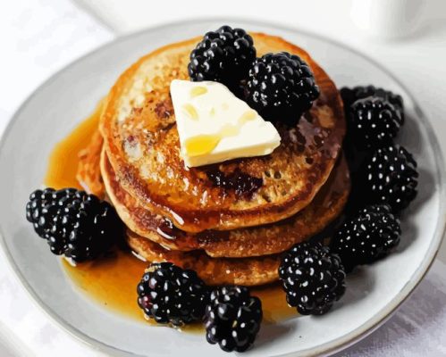 Blackberries Pancake Paint By Number