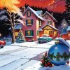 Christmas Evening Village Paint By Number