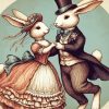 Dancing Rabbits Paint By Number