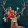 Floral Antlers Paint By Number