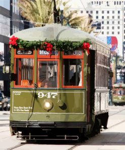 Green Tram New Orleans Paint By Number