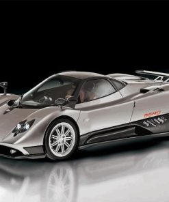 Grey Zonda Car Paint By Number