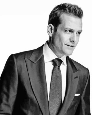 Black And White Harvey Specter Paint By Number