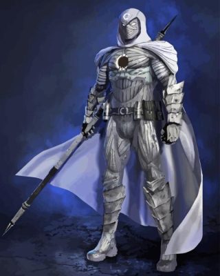 Moon Knight Character Paint By Numbers