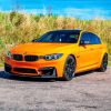 Orange Bmw 3 Car Paint By Number