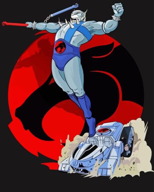 Panthro Thundercats Paint By Number