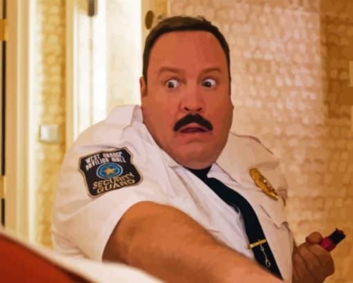 Paul Blart Movie Character Paint By Number