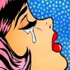 Pop Art Girl Crying Paint By Number