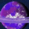 Purple Planet Paint By Numbers