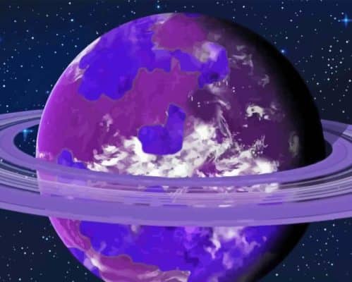 Purple Planet Paint By Numbers