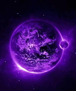 Purple Planet Paint By Number