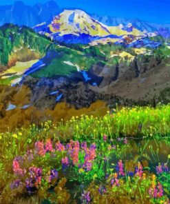 Springtime In Mountain Paint By Number