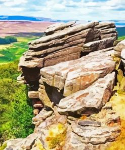 Stanage Edge Peak District Paint By Number