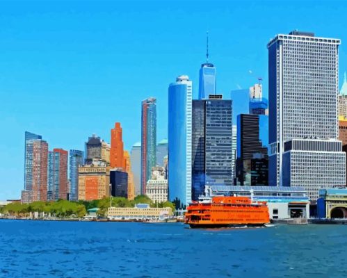 Staten Island City Paint By Numbers