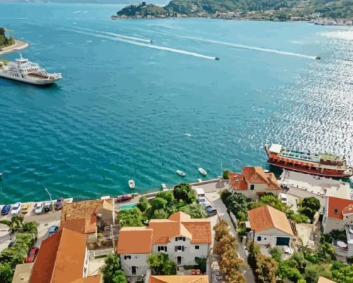 Tivat Bay of Kotor Paint By Number