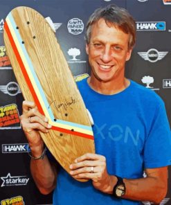 Tony Hawk Skateboarder Paint By Number