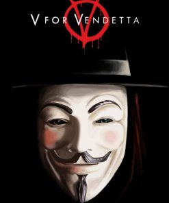 V For Vendetta Poster Paint By Numbers