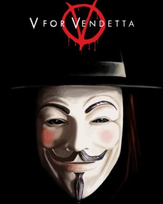 V For Vendetta Poster Paint By Numbers