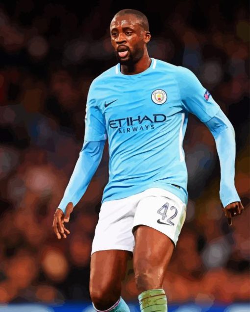 Yaya Toure Football Player Paint By Number